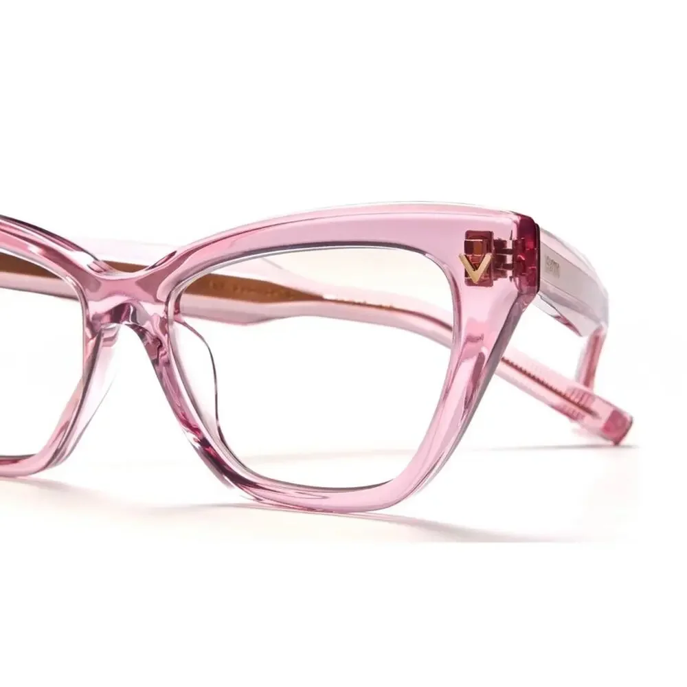 New! Valentino TALE VLX 140C, Chic Pink Cat-Eyeglasses, Authentic